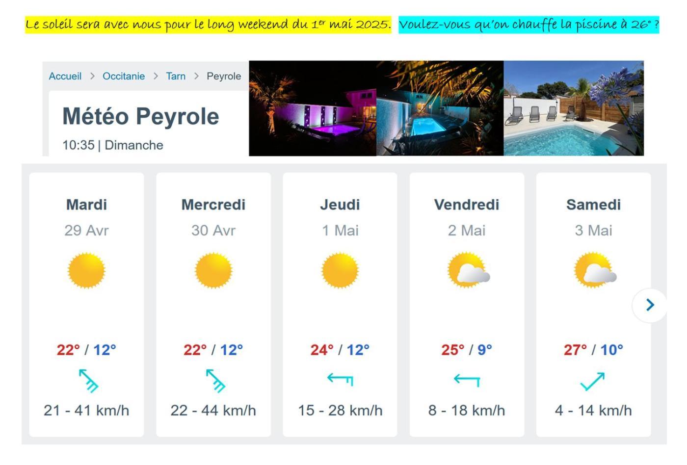 Peyrole Le Grand Cottage Nature Piscine Chauffee Privee Du Tarn Entre Toulouse Et Albi & Les Cottages Du Tarn מראה חיצוני תמונה